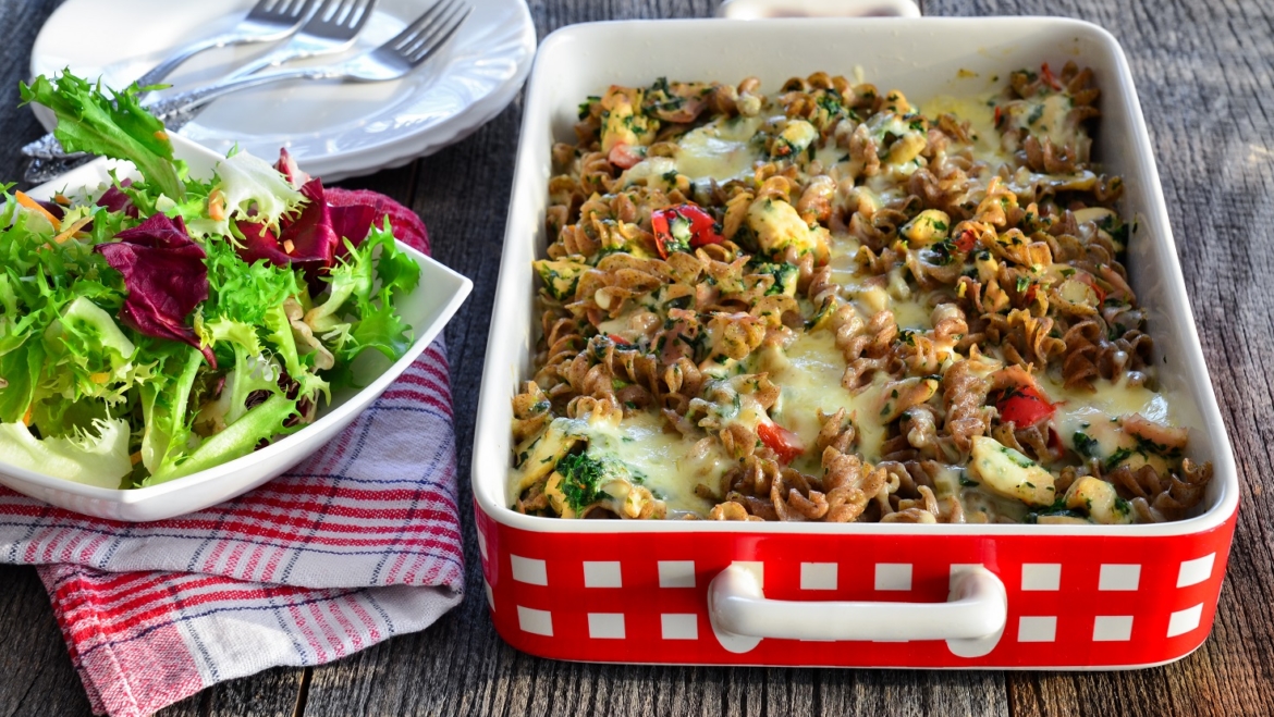 Fusilli s piletinom i šampinjonima